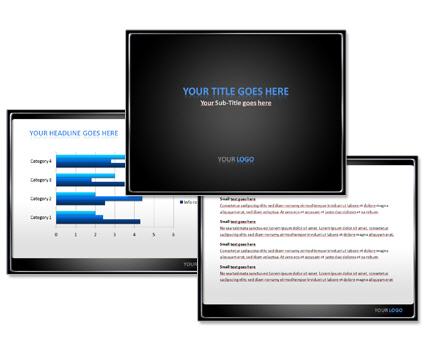 PowerPoint Vorlage Vorschau: Blau