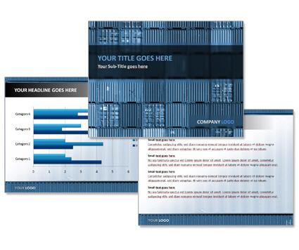 PowerPoint Vorlage Vorschau: Blau