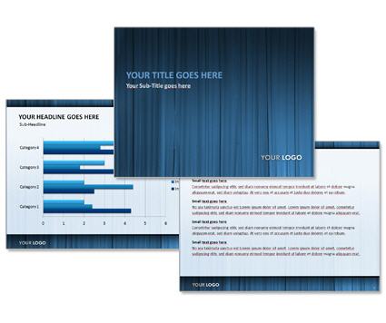 PowerPoint Vorlage Vorschau: Blau