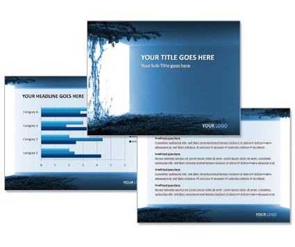 PowerPoint Vorlage Vorschau: Blau