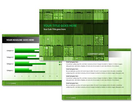 PowerPoint Vorlage Vorschau: Gruen