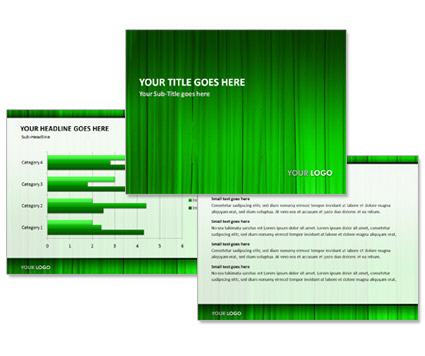 PowerPoint Vorlage Vorschau: Gruen