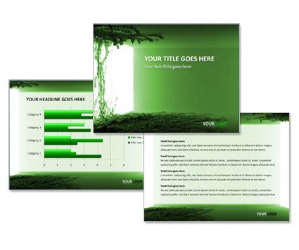 PowerPoint Vorlage Vorschau: Gruen