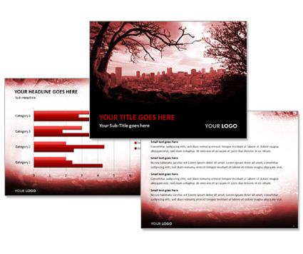 PowerPoint Vorlage Vorschau: Rot